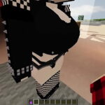 Chica gótica no puede controlar y es frustrante por casualidad