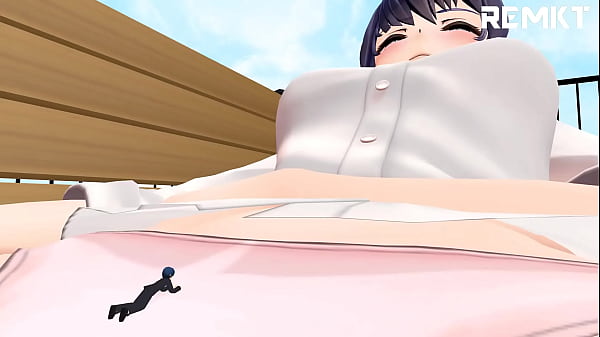 (MMD Giantess) Aceptación después de la escuela